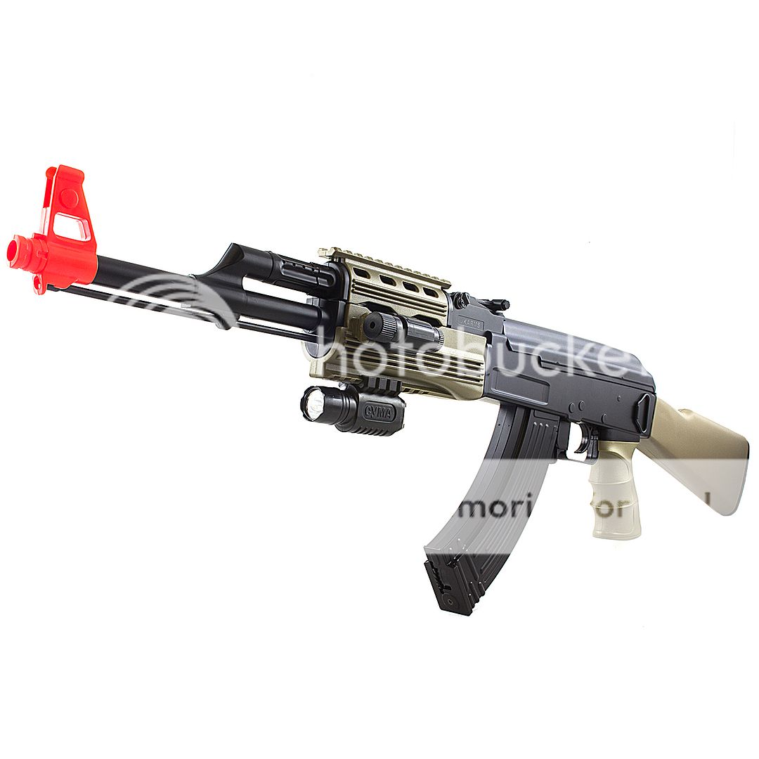 CYMA AK47 ELECTRIC AEG FULL AUTO AIRSOFT RIFLE GUN w/ PISTOL BB